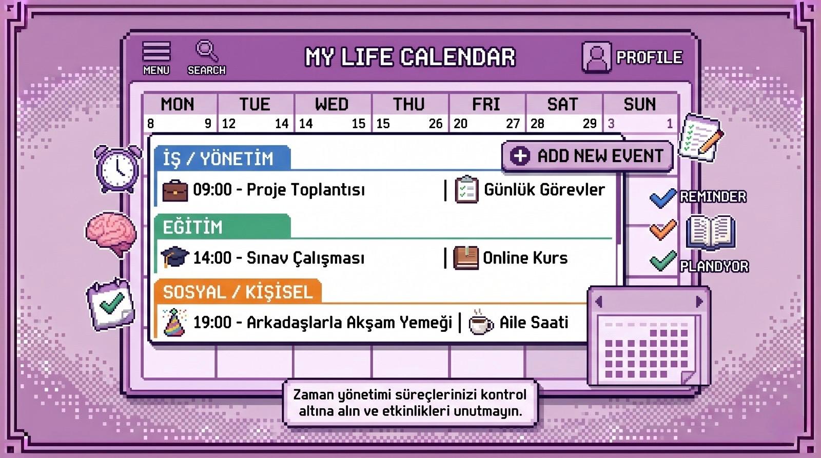 My LifeActivity Calendar